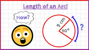 How to Find the Length of an Arc in a Circle!  (formula, explanation, and example)