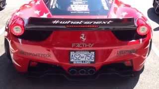 LIBERTYWALK FERRARI 458 REVING LIKE CRAZY!! ARMYTRIX EXHAUST!