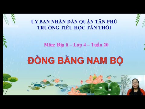 Video ĐỊA LÍ 4 - BÀI 20 : ĐỒNG BẰNG NAM BỘ - YouTube
