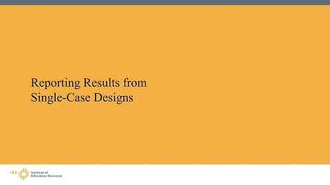 Single-Case Design Research in What Works Clearinghouse (WWC) Intervention Reports