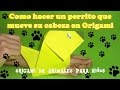 COMO HACER UN PERRO DE PAPEL ORIGAMI PERRITO QUE MUEVE SU CABEZA Y PARECE QUE LADRA ORIGAMI DE A