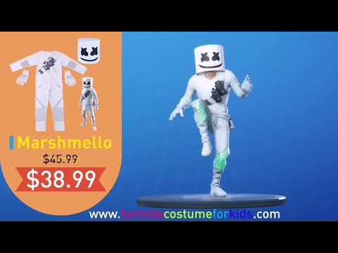 Fortnite Marshmello Costume For Kids Cosplay Halloween 2019