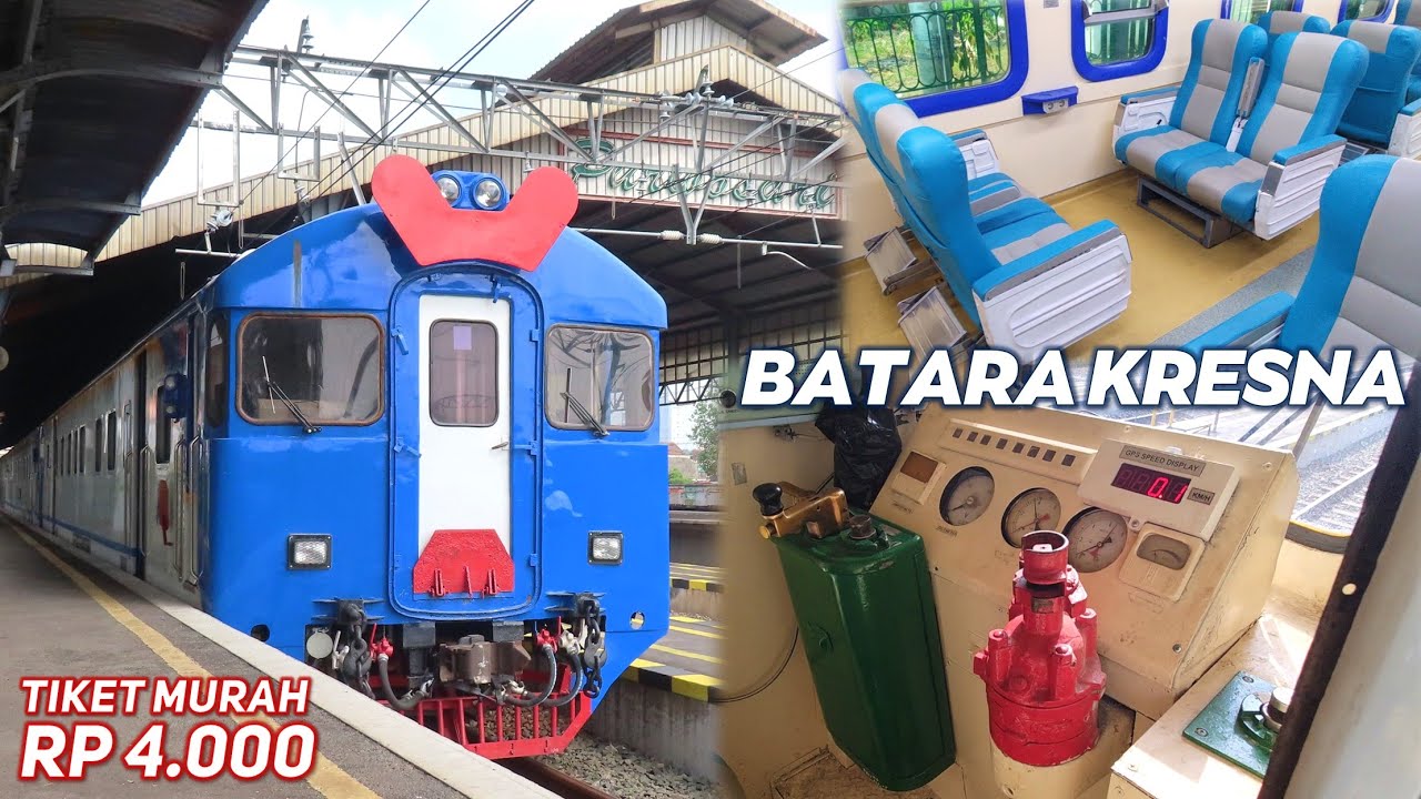 CUMA 4000 RUPIAH ‼️ KERETA TERMURAH SOLO WONOGIRI ! Naik KA Batara Kresna, Melewati Jalan Kota Solo!