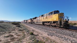 Eastbound Double-Stack Intermodal Leaving Wellton | Sunset Route