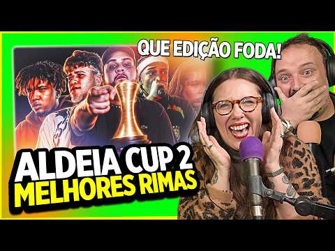 COMEDIANTES REAGINDO AS MELHORES RIMAS da 2ª ALDEIA CUP!