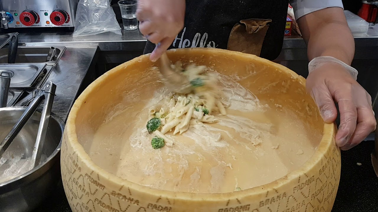 Can a pasta be cheesier than this pasta prepared in a bowl of cheese ...