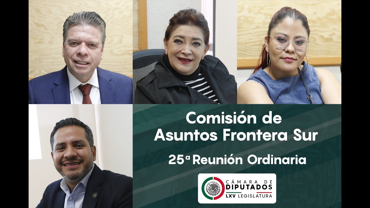 EN VIVO / Reunión Ordinaria de la Comisión de Asuntos Frontera Sur ...