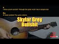 Skylar Grey - Bullshit Easy Guitar Chord & Lyrics (cover)