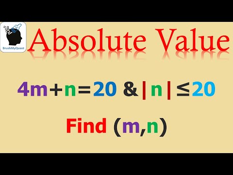 🌟 Absolute Value Challenge: Solving Two-Variable Problem! 🔢🧠 #AbsoluteValue