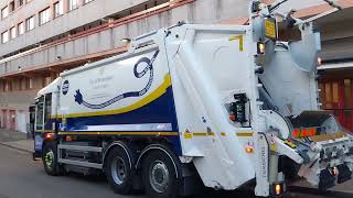 City of Westminster Veolia Dennis elite 6 ecollect empying Flats General waste bins