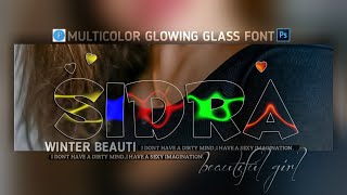 Most Demanding Multicolor Glowing Glass Font in Hindi/Urdu || by Alee Creation screenshot 4