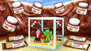 Minecraft - Maizen: Mikey & JJ GLASS Bunker vs NUTELLA Doomsday Survive Battle