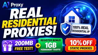 Real Residential Proxies! A1proxy Free 200MB Test & Exclusive Registration Bonus