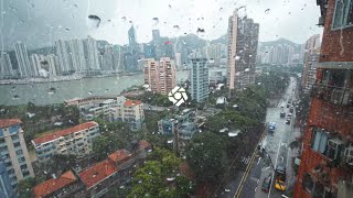4K | Soft Midnight Rain with Low Thunder Echoes – Deep Sleep & Serenity