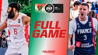 Canada 🇨🇦 vs France 🇫🇷 | Men Full Game | FIBA #3x3OQT 2024