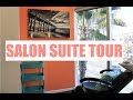 SALON SUITE TOUR! | SMALL SPACE STORAGE IDEAS | Brittney Gray