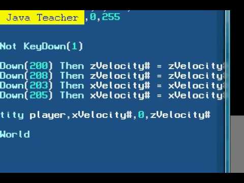 Blitz3D Tutorial 20 - Object Velocity (Old)