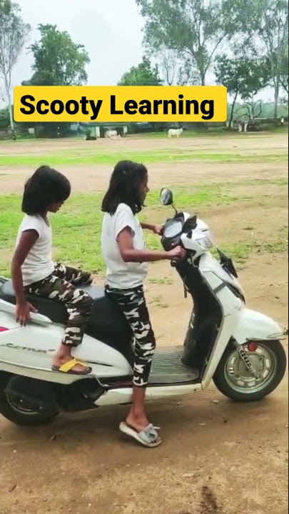 scooty Learning  #Honda #Activa6G