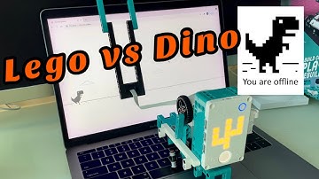 Lego Robot Playing Google Chrome Dino (Offline Game)