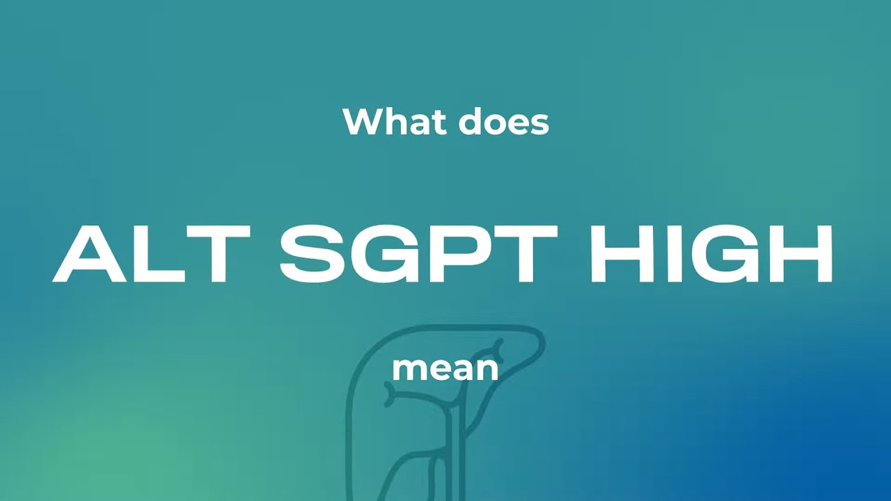 Alt SGPT high what does it mean - YouTube