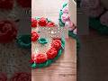 バラのコースターの編み方②｜立体のバラを編む🌹 #shorts