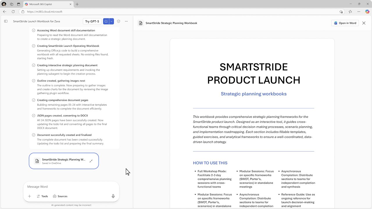 Word Agent: Create documents from your work with Copilot Chat