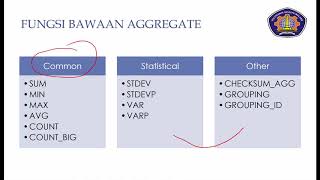 Pertemuan 10 - Windowing Function TSQL SQL Server Basis Data Lanjut