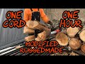 #84 One Cord in One Hour!! Splitting Firewood with Modified RuggedMade RS-737