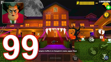 Scary Teacher 3D - Gameplay Walkthrough Part 99 - 4 New Halloween Levels (iOS, Android)