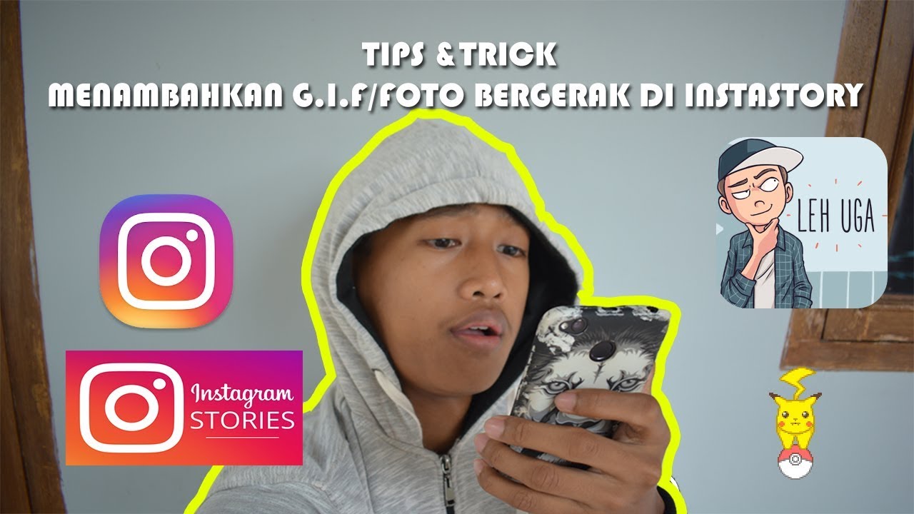 TIPS TRICK MENAMBAHKAN FOTO GIF BERGERAK DI INSTA STORY BIAR