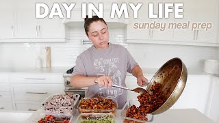 DAY IN MY LIFE AS A MOM  Sunday Meal Prep