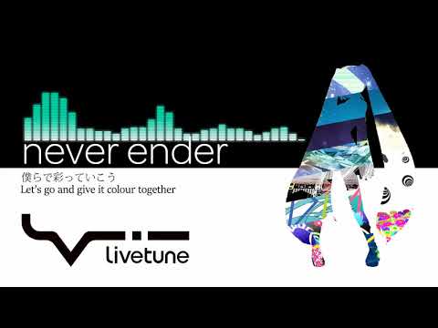 Hatsune Miku - never ender (English subs) [kz/livetune]
