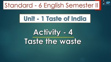 Std 6 English Sem 2 Unit 1 Activity 4