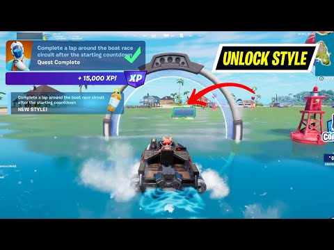 Complete a lap around the boat race circuit after the starting countdown Fortnite