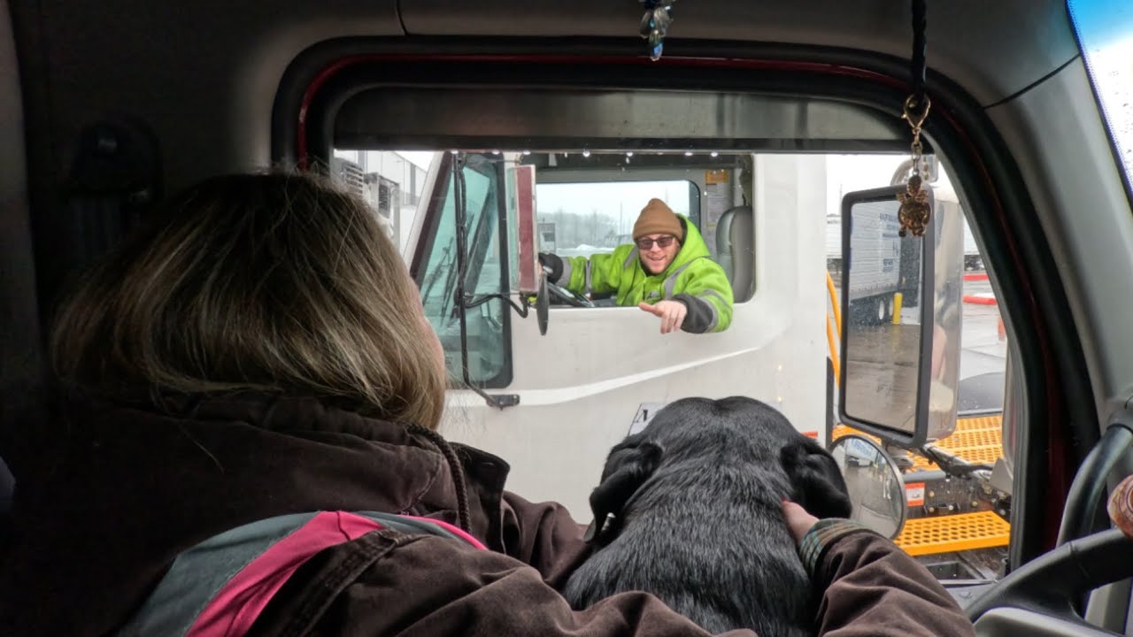 Trucking during a blizzard warning 😱