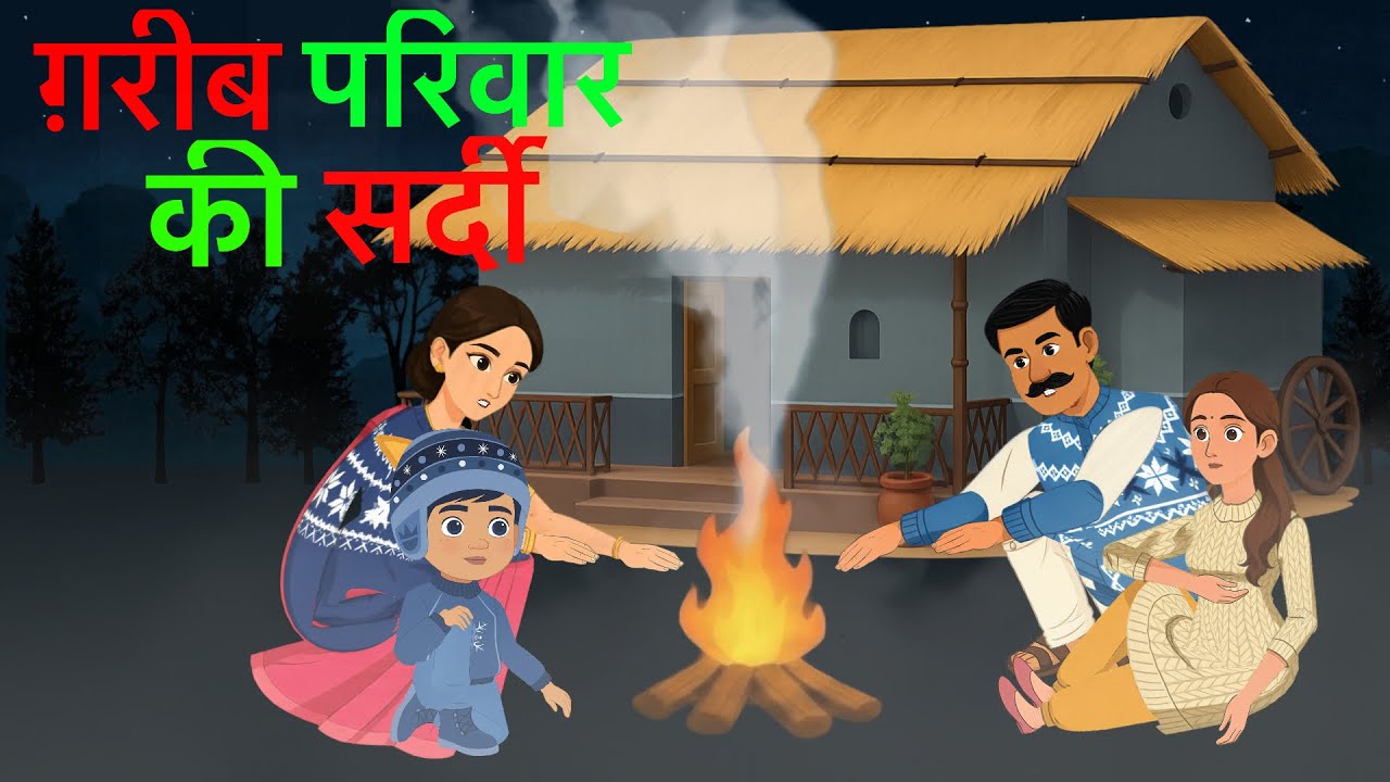 ग़रीब परिवार की सर्दी | Hindi Kahaniyan | Cartoon Story | Motivational Story