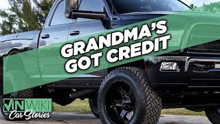 Financing a jacked-up truck for Grandma at the nursing home