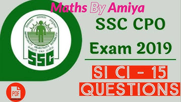 #CPO2019 SI CI : No Calculations Only Concepts 9,7,11