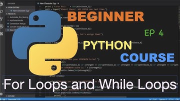 For Loops and While Loops | Python Tutorial | Episode 4