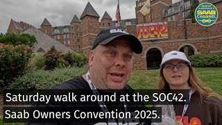 SOC42 Saturday walk around at the Saab Owners Convention 2025.