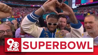 Damar Hamlin makes appearance on field at Super Bowl