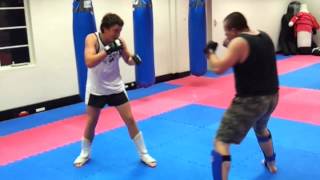 MMA sparring . Kumiai-Ryu training center Lithgow
