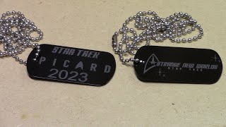 StarTrek Dog Tags on the AtomStack P7 - Design process and burn