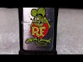 ZIPPO Rat Fink Lighter 1996 1995 Ed Roth Mooneyes Hot Rod Racing Big Daddy XII