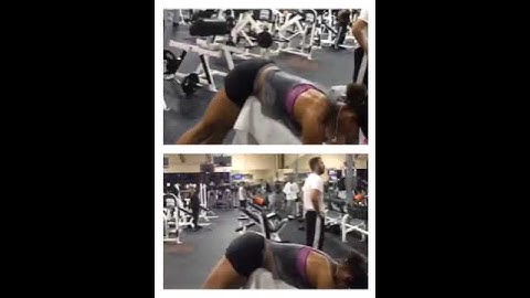 Reverse hyper extension on incline bench