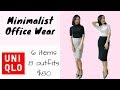 Minimalist office wear | All I need are 6 items from UNIQLO