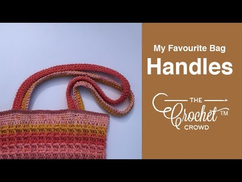 Crochet Handles for Bags | BEGINNER | The Crochet Crowd