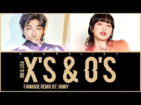 LISA - 'X's & O's' (ft. RM) BY JANNY (Color Lyrics Eng/Rom/Han)
