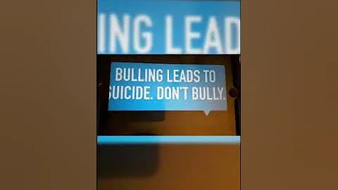 PSA on bullying