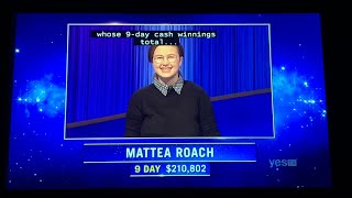 Jeopardy Intro  1st Daily Double  Mattea Roach Day 10 41822